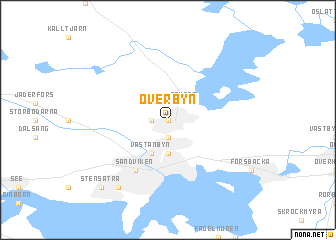 map of Överbyn
