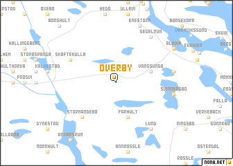 map of Överby