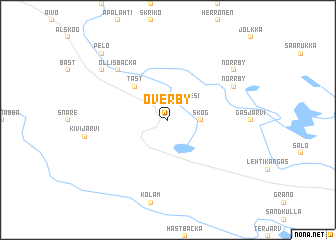 map of Överby