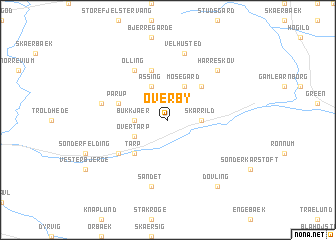 map of Overby