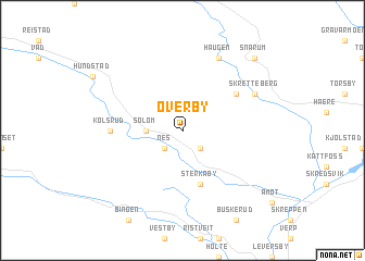 map of Øverby