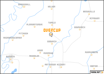 map of Overcup