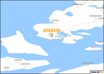 map of Øvereng