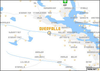 map of Överfälle