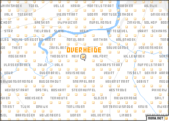 map of Overheide