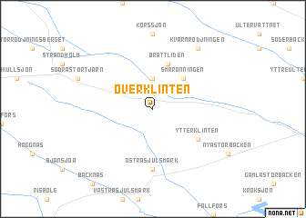 map of Överklinten