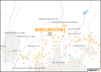 map of Overland Trail