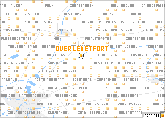 map of Overlede ʼt Fort