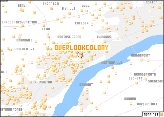 map of Overlook Colony