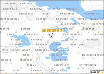 map of Overmeer