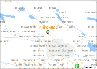 map of Övermora