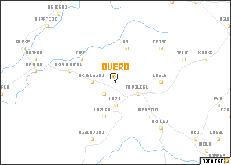 map of Overo