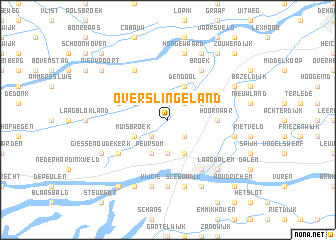 map of Overslingeland