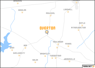 map of Overton