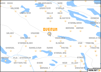 map of Överum