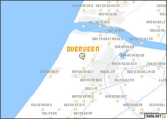 map of Overveen