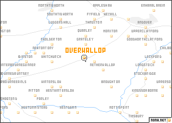map of Over Wallop