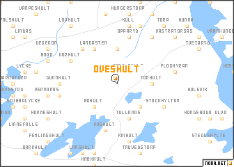 map of Öveshult