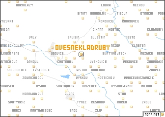 map of Ovesné Kladruby