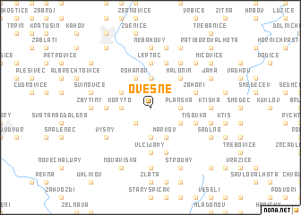 map of Ovesné