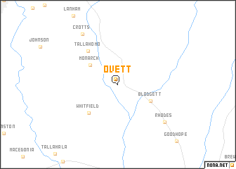 map of Ovett