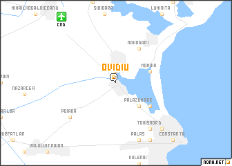 map of Ovidiu