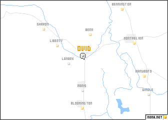 map of Ovid