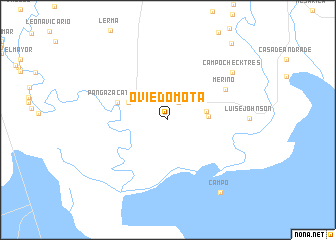 map of Oviedo Mota