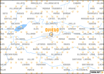 map of Oviedo