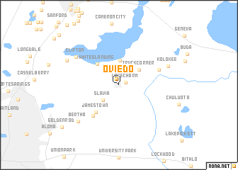 map of Oviedo