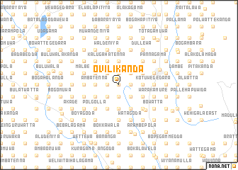 map of Ovilikanda