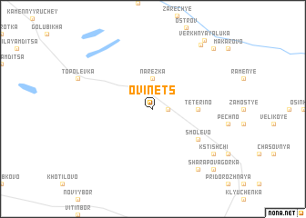 map of Ovinets