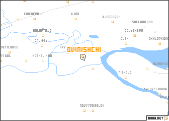 map of Ovinishchi