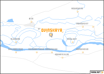 map of Ovinskaya