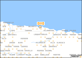 map of Ovío