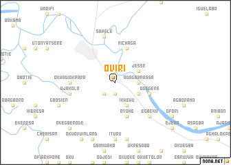 map of Oviri