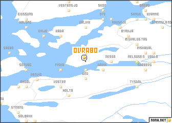 map of Øvrabø