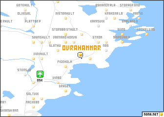 map of Övrahammar