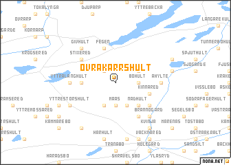 map of Övra Kärrshult