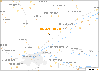 map of Ovrazhnaya