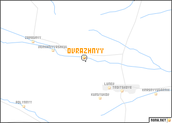 map of Ovrazhnyy