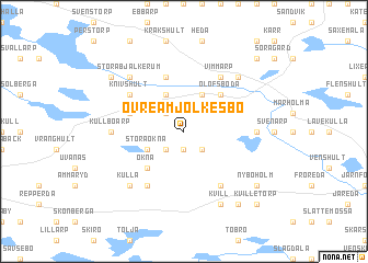 map of Övre Åmjölkesbo