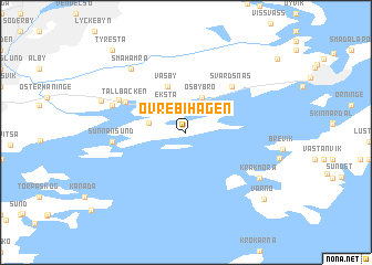 map of Övre Bihagen