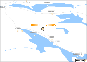 map of Övre Björknäs