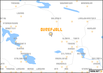 map of Övre Fjäll