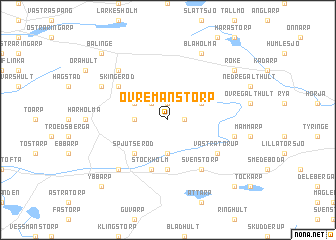 map of Övre Månstorp