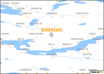 map of Øvre Redal