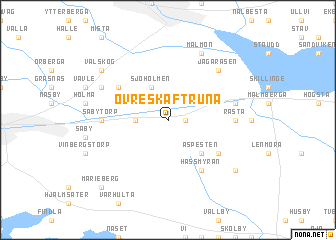 map of Övre Skäftruna