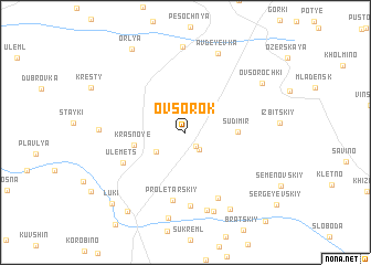 map of Ovsorok