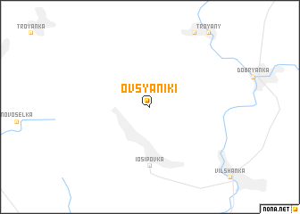 map of Ovsyaniki